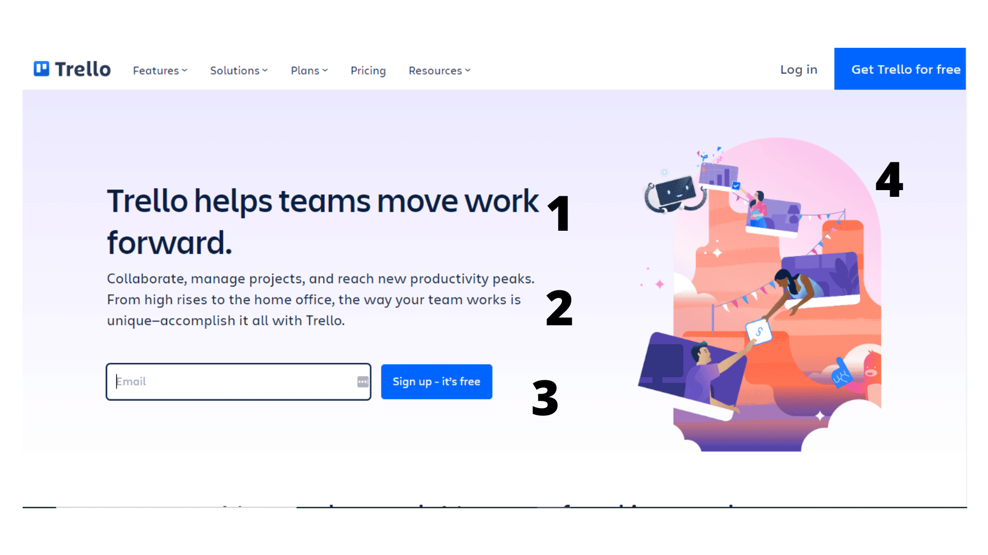 Trello (1) - Invesp Best Value Proposition Examples