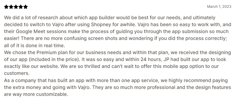 Vajro review - Invesp