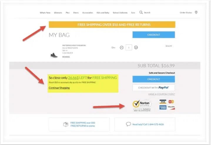 image8 - Invesp After we adjusted the free shipping offer